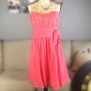 A Line Strapless Party Dress